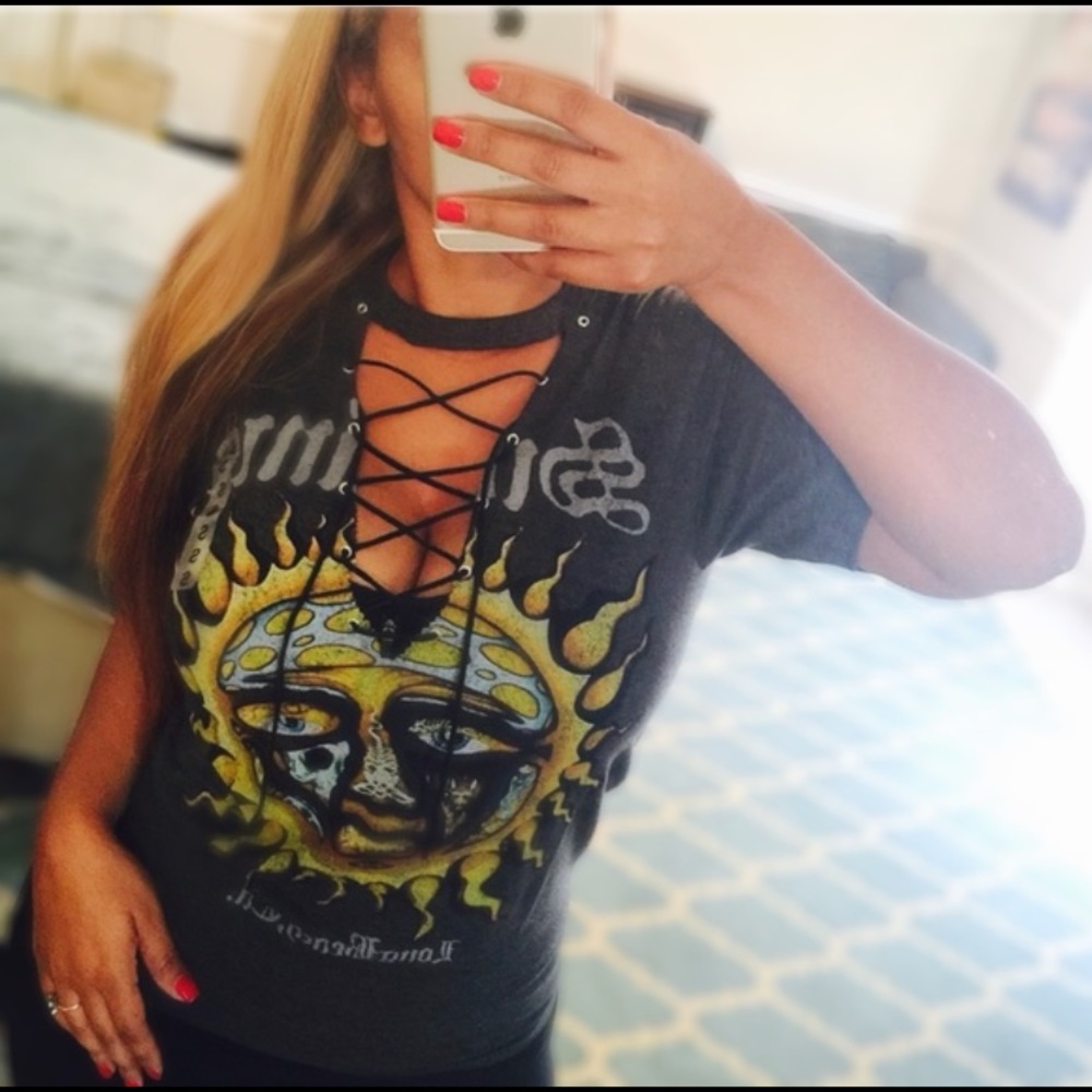 Vintage Style Band Tee RE-Customized shirt